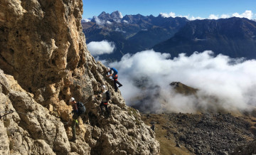 Via ferrata in the Dolomites - I Magnifici 4