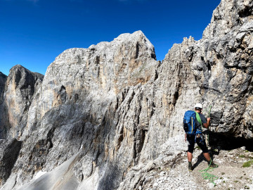 Rock climbing in the Adamello-Brenta mountain group